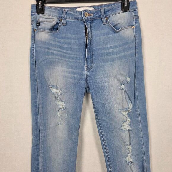 KanCan Distressed Light Wash Skinny Jeans Women 11/29 - Picture 2 of 11